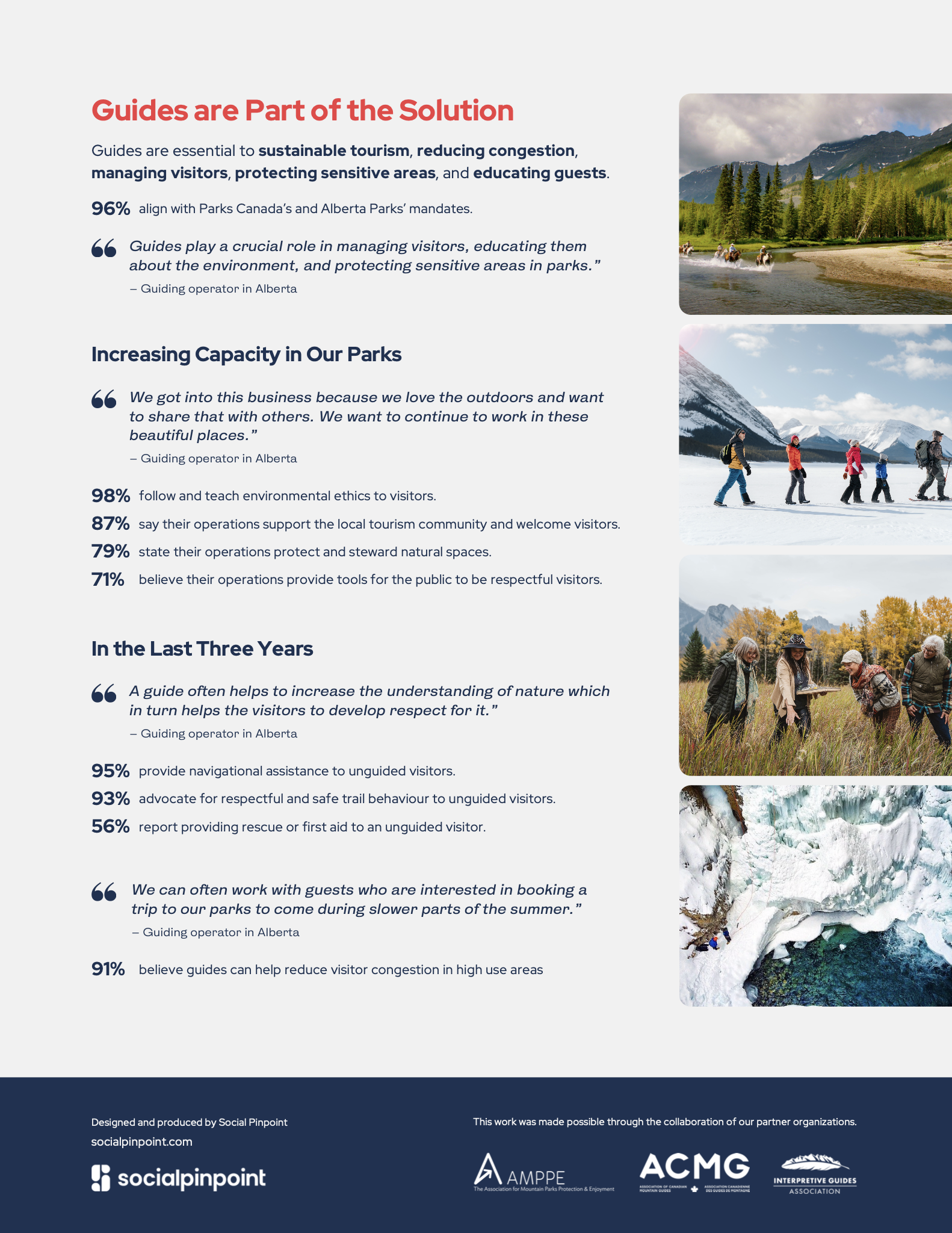 Elevating outdoor guides
